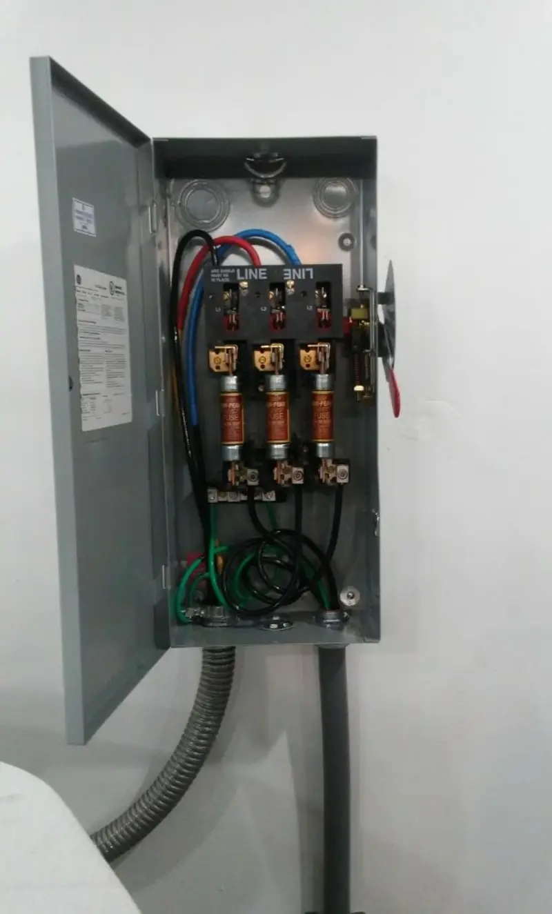 Three-phase disconnect switch installed for Electrical Wiring & Rewiring in Washington Court House