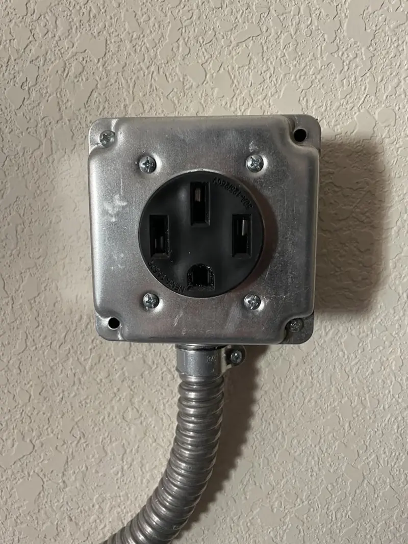 NEMA 14-50 outlet installed for Smart Home Electrical in Washington Court House