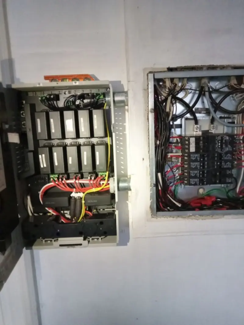 Electrical panel upgrade completed for Security Camera Wiring in Washington Court House
